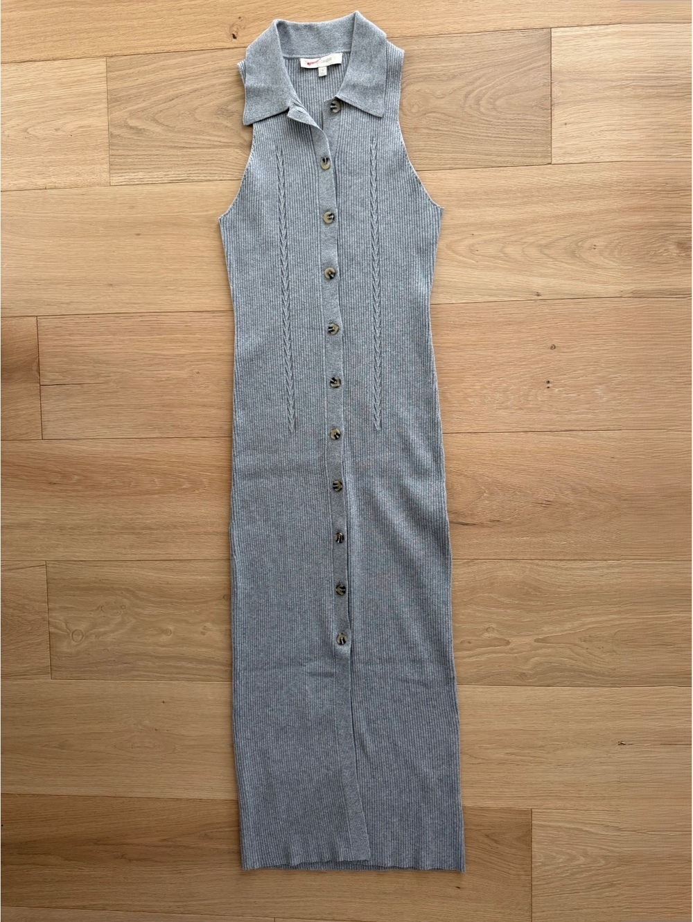 Favorite Daughter Lena Dress Frost Gray Cashmere Blend Rib Knit Size Small
